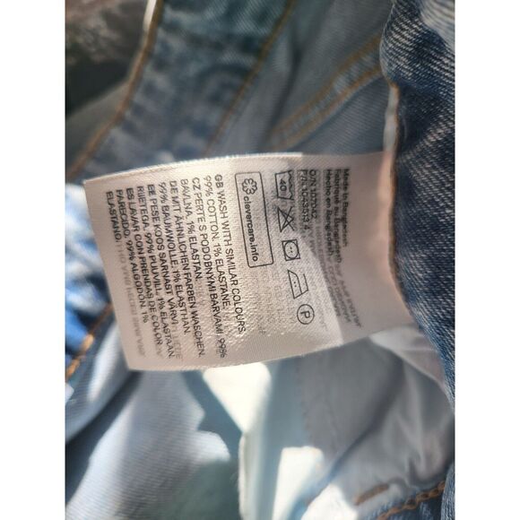 H&M Divided Snap Boot Cut Jeans XXL Womens Plus Size High Rise Light Wash - Picture 10 of 10